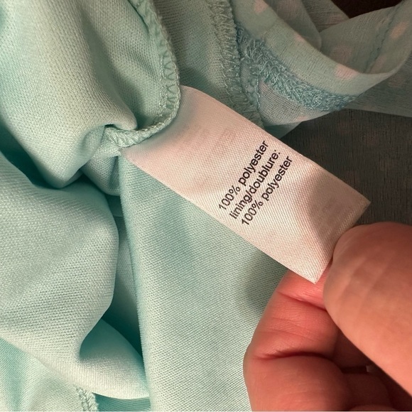 Maurice’s Soft Blue Bow Polka Dot Tank Small S - Picture 4 of 8